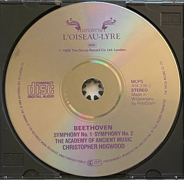 Ludwig Van Beethoven - Symphonies 1 & 2 (CD) | Near Mint (NM) Near Mint (NM) Love Vinyl Records