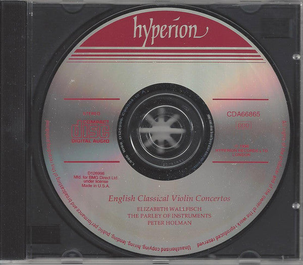 James Brooks - English Classical Violin Concertos (CD) | Near Mint (NM) Near Mint (NM) Love Vinyl Records