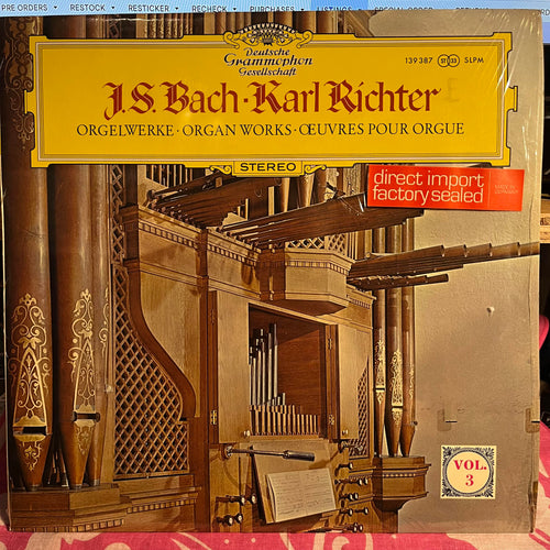Johann Sebastian Bach - Orgelwerke = Organ Works = Œuvres Pour Orgue (Vol. 3) *SHRINK/GERMANY* | Near Mint (NM) Near Mint (NM) Love Vinyl Records