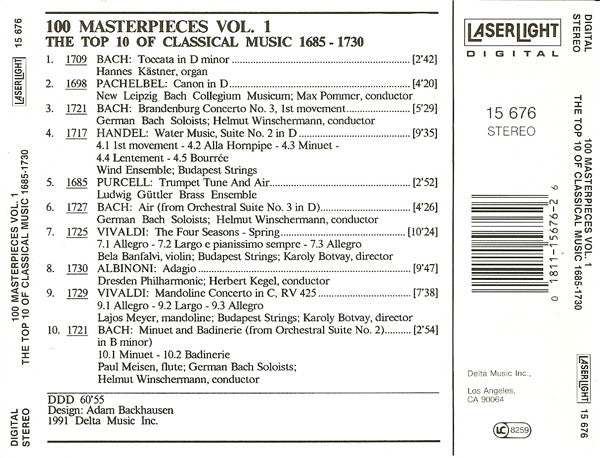 Various - The Top 100 Masterpieces Of Classical Music: 1685-1928 *10XCD BOX* | Near Mint (NM) Near Mint (NM) Love Vinyl Records