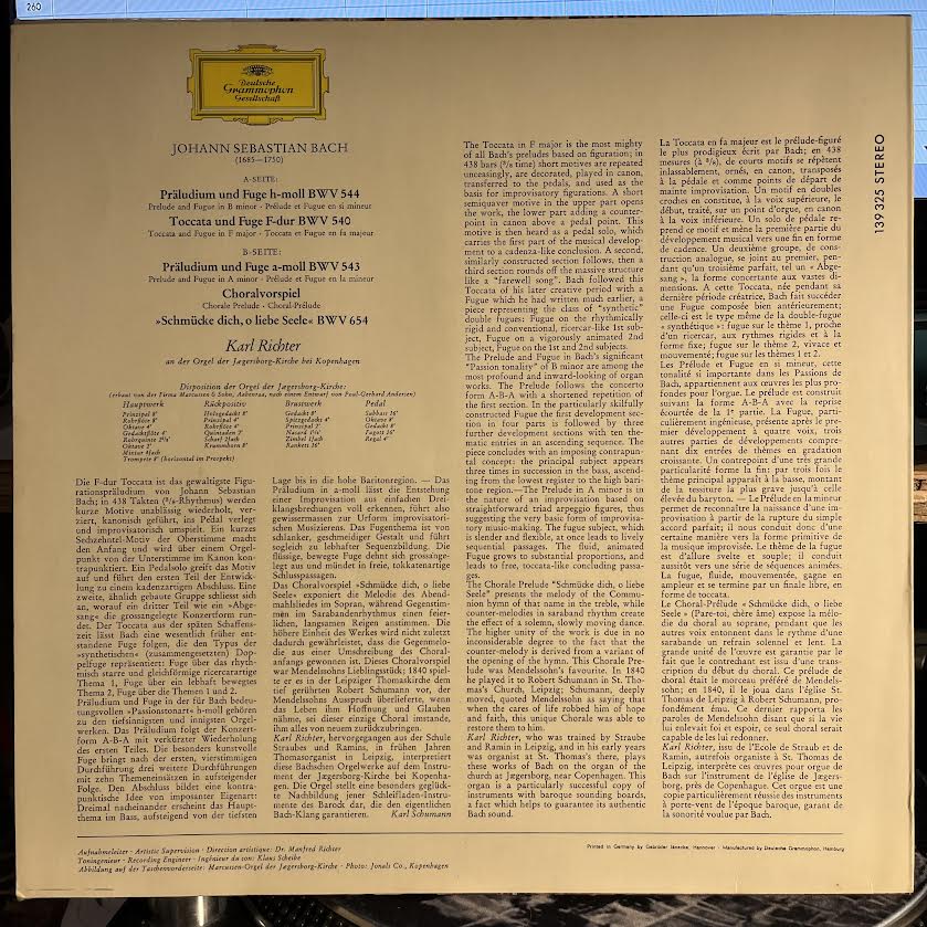 Johann Sebastian Bach - Orgelwerke (Vol. 2) | Near Mint (NM) Near Mint (NM) Love Vinyl Records