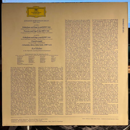 Johann Sebastian Bach - Orgelwerke (Vol. 2) | Near Mint (NM) Near Mint (NM) Love Vinyl Records