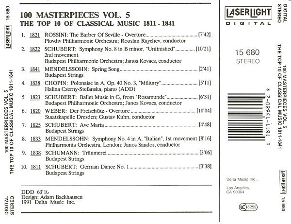 Various - The Top 100 Masterpieces Of Classical Music: 1685-1928 *10XCD BOX* | Near Mint (NM) Near Mint (NM) Love Vinyl Records