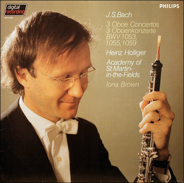 Johann Sebastian Bach - 3 Oboe Concertos / 3 Oboenkonzerte (BWV 1053, 1055, 1059) | Near Mint (NM) Near Mint (NM) Love Vinyl Records
