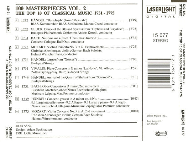 Various - The Top 100 Masterpieces Of Classical Music: 1685-1928 *10XCD BOX* | Near Mint (NM) Near Mint (NM) Love Vinyl Records