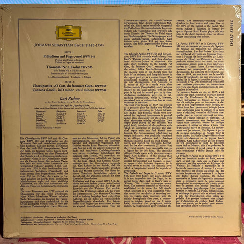 Johann Sebastian Bach - Orgelwerke = Organ Works = Œuvres Pour Orgue (Vol. 3) *SHRINK/GERMANY* | Near Mint (NM) Near Mint (NM) Love Vinyl Records