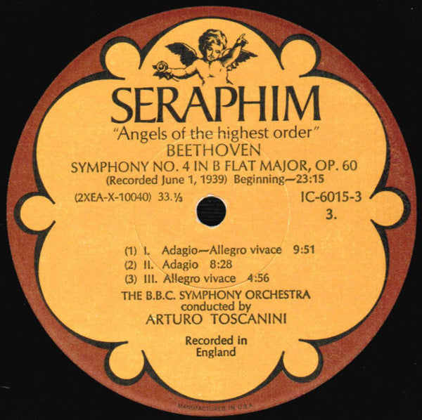 Arturo Toscanini - Beethoven: Symphonies Nos. 1, 4 & 6 ("Pastorale") *BOX* | Near Mint (NM) Excellent (EX) Love Vinyl Records