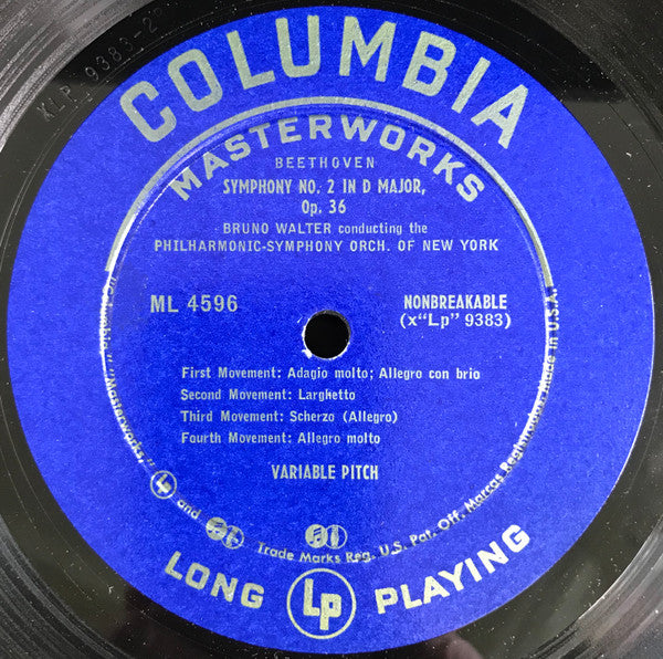Ludwig van Beethoven - Symphonies No 2 In D Major, Op. 36 And No 4 In B-Flat Major, Op. 60 | Near Mint (NM) Excellent (EX) Love Vinyl Records