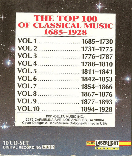 Various - The Top 100 Masterpieces Of Classical Music: 1685-1928 *10XCD BOX* | Near Mint (NM) Near Mint (NM) Love Vinyl Records