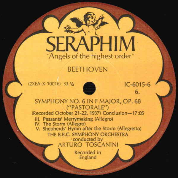 Arturo Toscanini - Beethoven: Symphonies Nos. 1, 4 & 6 ("Pastorale") *BOX* | Near Mint (NM) Excellent (EX) Love Vinyl Records