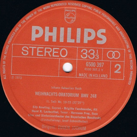 Johann Sebastian Bach - Weihnachts-Oratorium | Near Mint (NM) Near Mint (NM) Love Vinyl Records