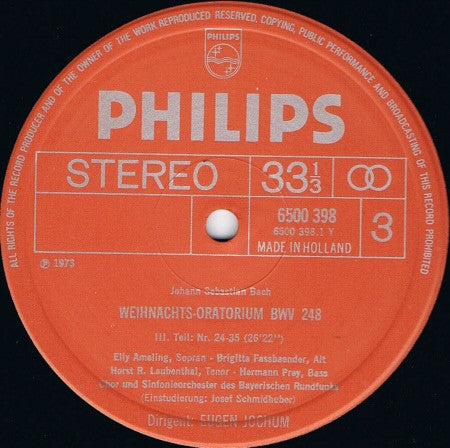 Johann Sebastian Bach - Weihnachts-Oratorium | Near Mint (NM) Near Mint (NM) Love Vinyl Records
