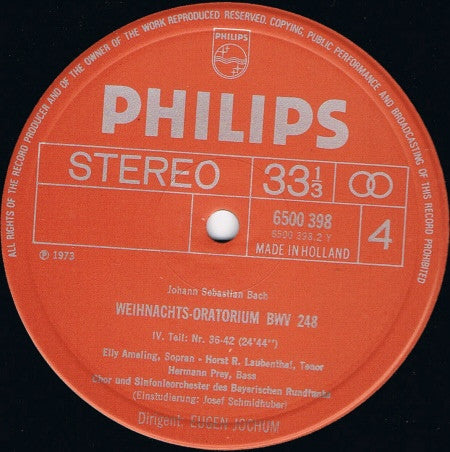 Johann Sebastian Bach - Weihnachts-Oratorium | Near Mint (NM) Near Mint (NM) Love Vinyl Records