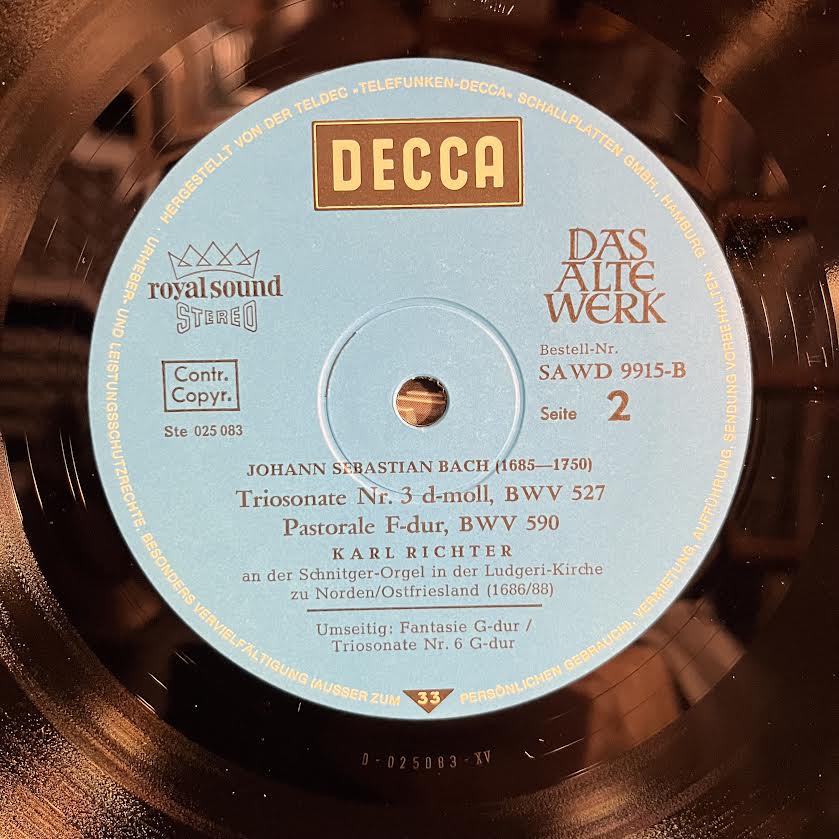 Johann Sebastian Bach - The Historic Schnitger Organ Of The Ludgeri Church | Near Mint (NM) Near Mint (NM) Love Vinyl Records