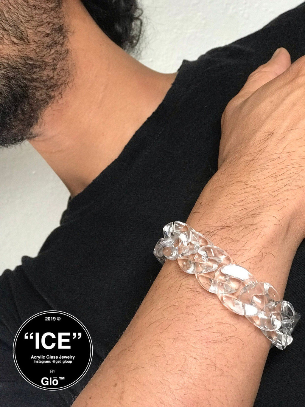 Clear Large Cuban Link Bracelet | Bold and Contemporary Jewelry plushtrap