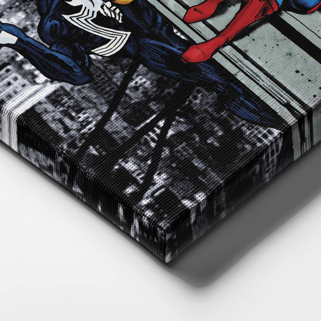 Superheroes Skyscraper Canvas – Marvel & DC Wall Art for Kids CanvasBlackArt