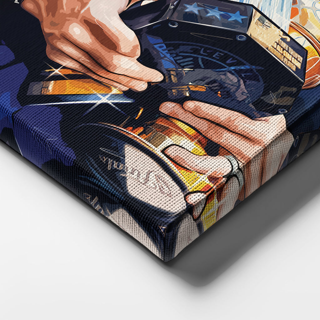 Stephen Curry Canvas – NBA Wall Art for Kids Decor CanvasBlackArt