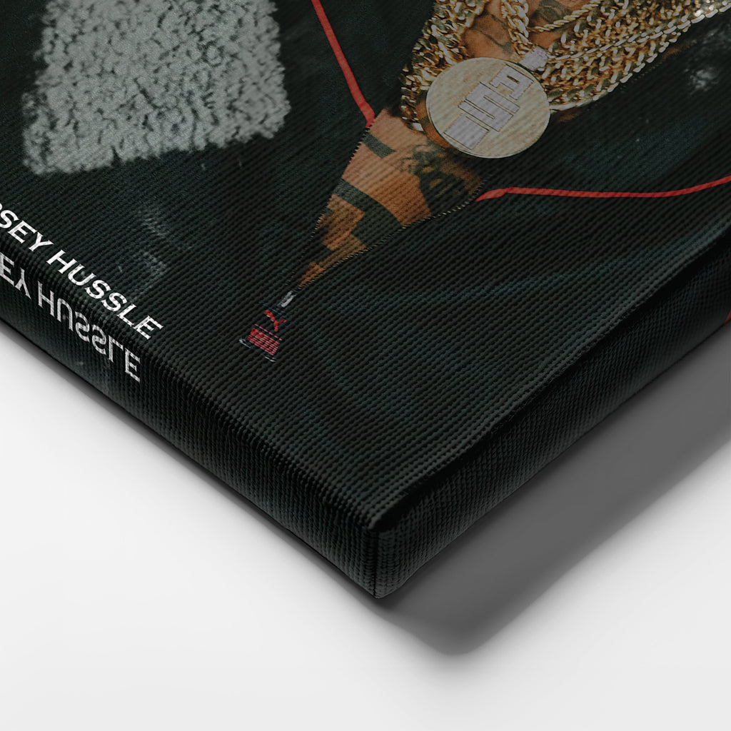 Nipsey Hussle Canvas – Rap Legend Wall Art for Studio Decor CanvasBlackArt