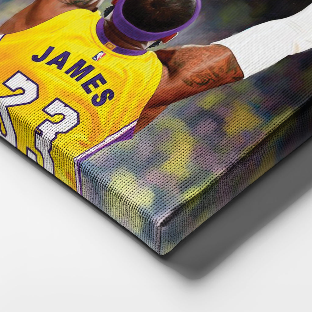 LeBron James Canvas – Lakers Champion Wall Art Decor CanvasBlackArt