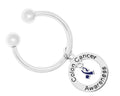Colon Cancer Awareness Dark Blue Ribbon Keychains The Awareness Company