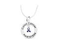 Colon Cancer Awareness Dark Blue Ribbon Necklaces The Awareness Company