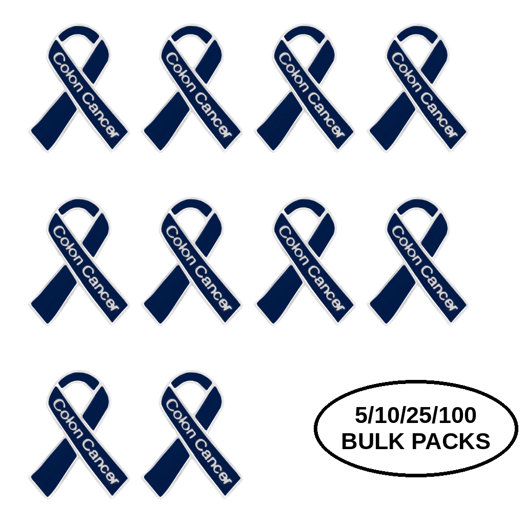 Bulk Pack Colon Cancer Awareness Ribbon Pins The Awareness Company