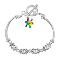 Colored Puzzle Piece Autism Partial Beaded Bracelets The Awareness Company