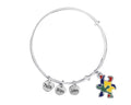Colored Puzzle Piece Autism Retractable Bracelets The Awareness Company