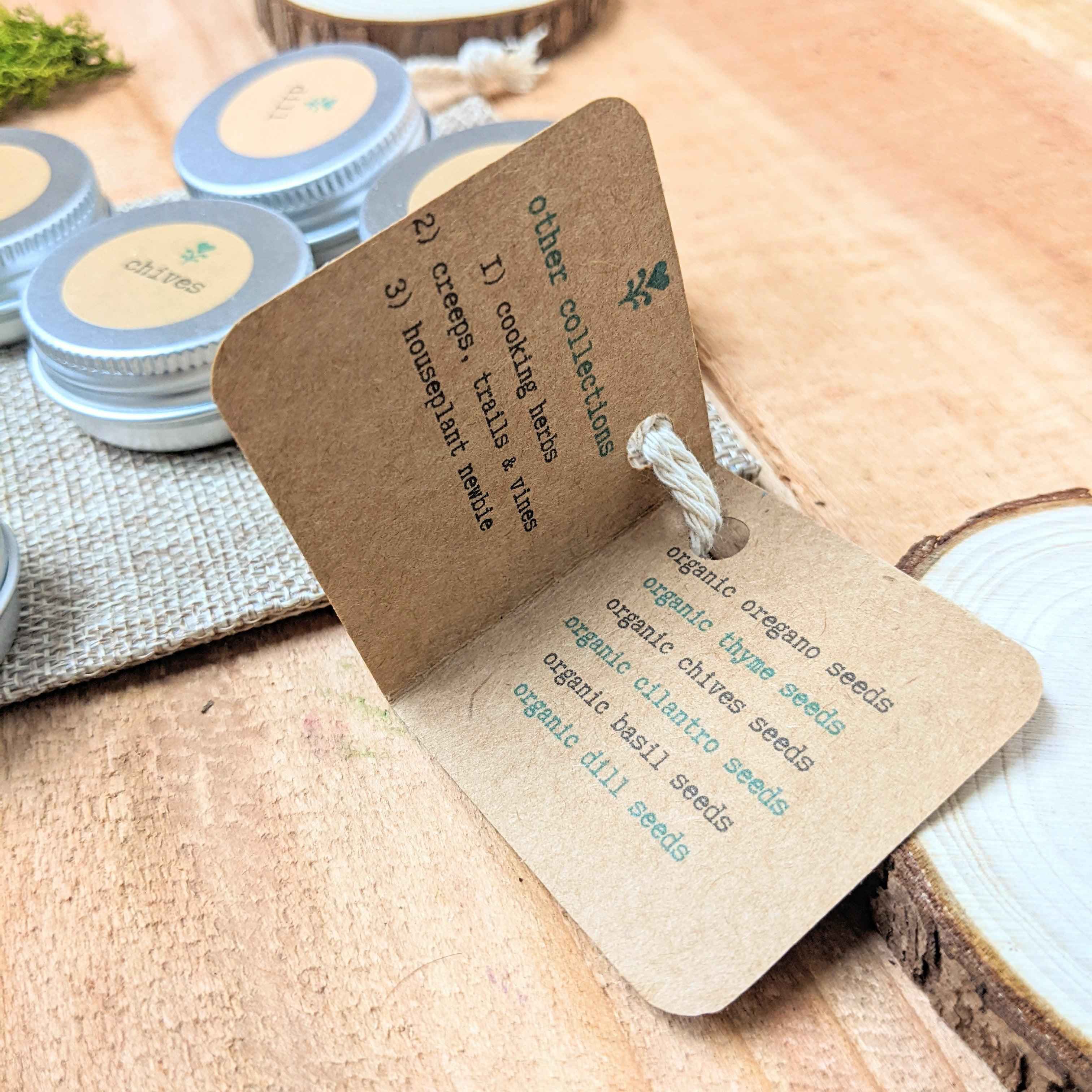 "Cooking Herbs" Seed Collection Plantflix