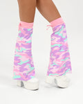 Cotton Candy Camo Leg Warmers SUSPEX Rave Outfits