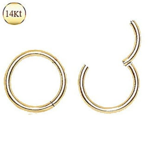 14Kt. Yellow Gold Seamless Clicker Ring - 8mm Fashion Hut Jewelry