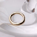 14Kt. Yellow Gold Seamless Clicker Ring - 8mm Fashion Hut Jewelry