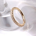 14Kt. Yellow Gold Multi Jeweled Seamless Clicker Ring Fashion Hut Jewelry