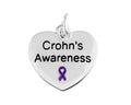 Crohn's Disease Awareness Heart Charm The Awareness Company