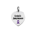 Crohn's Disease Awareness Heart Charms The Awareness Company
