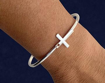 Cross Bangle Bracelets The Awareness Company
