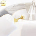 14Kt Yellow Gold Cubed Cartilage Earring Fashion Hut Jewelry