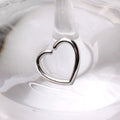 14Kt White Gold Heart Shaped Cartilage Earring Fashion Hut Jewelry