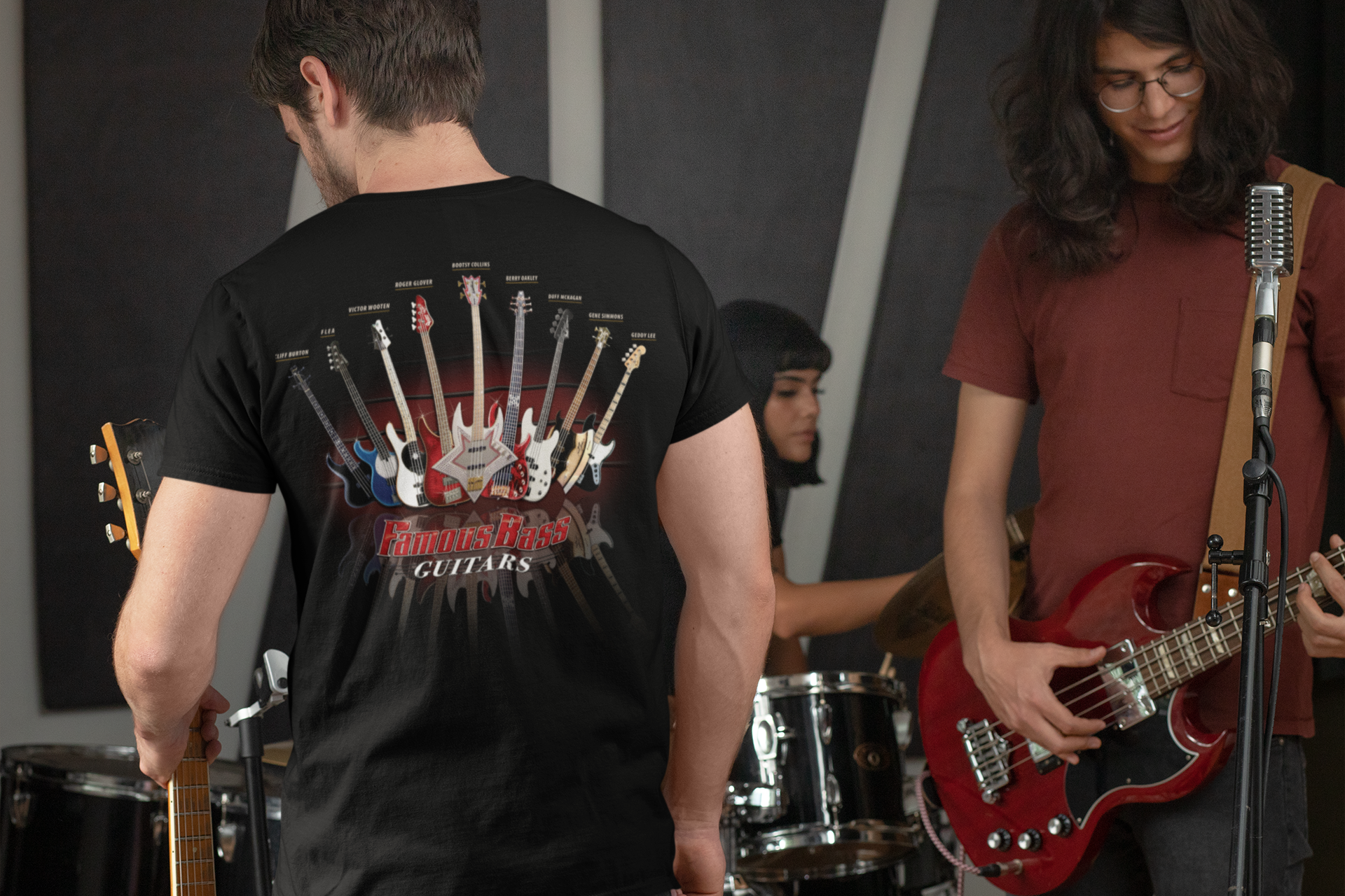 Famous Bass Guitars T-Shirt Taboo