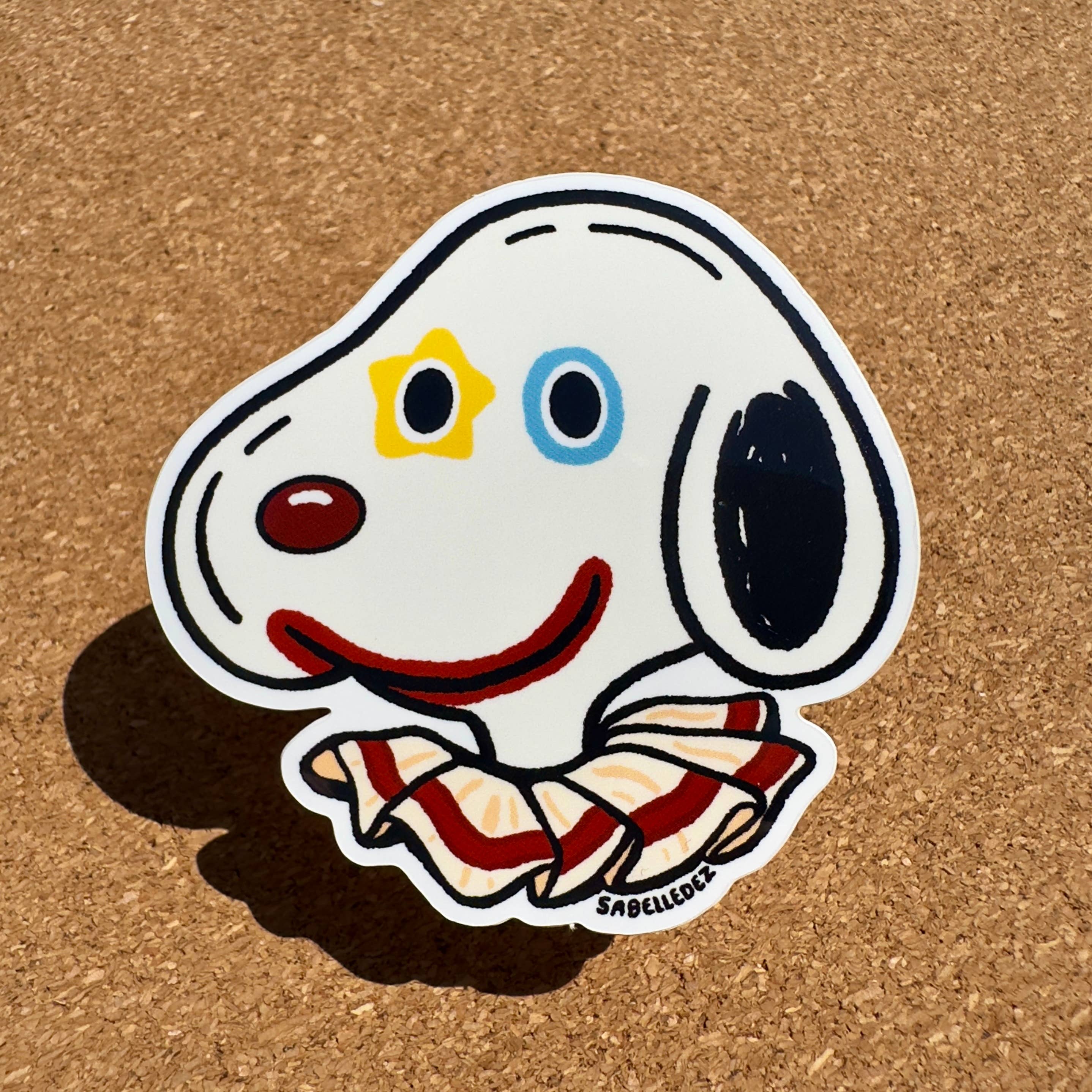 SabelleDez - Clown Snoobie | Weatherproof Sticker Tia Chucha's Centro Cultural & Bookstore