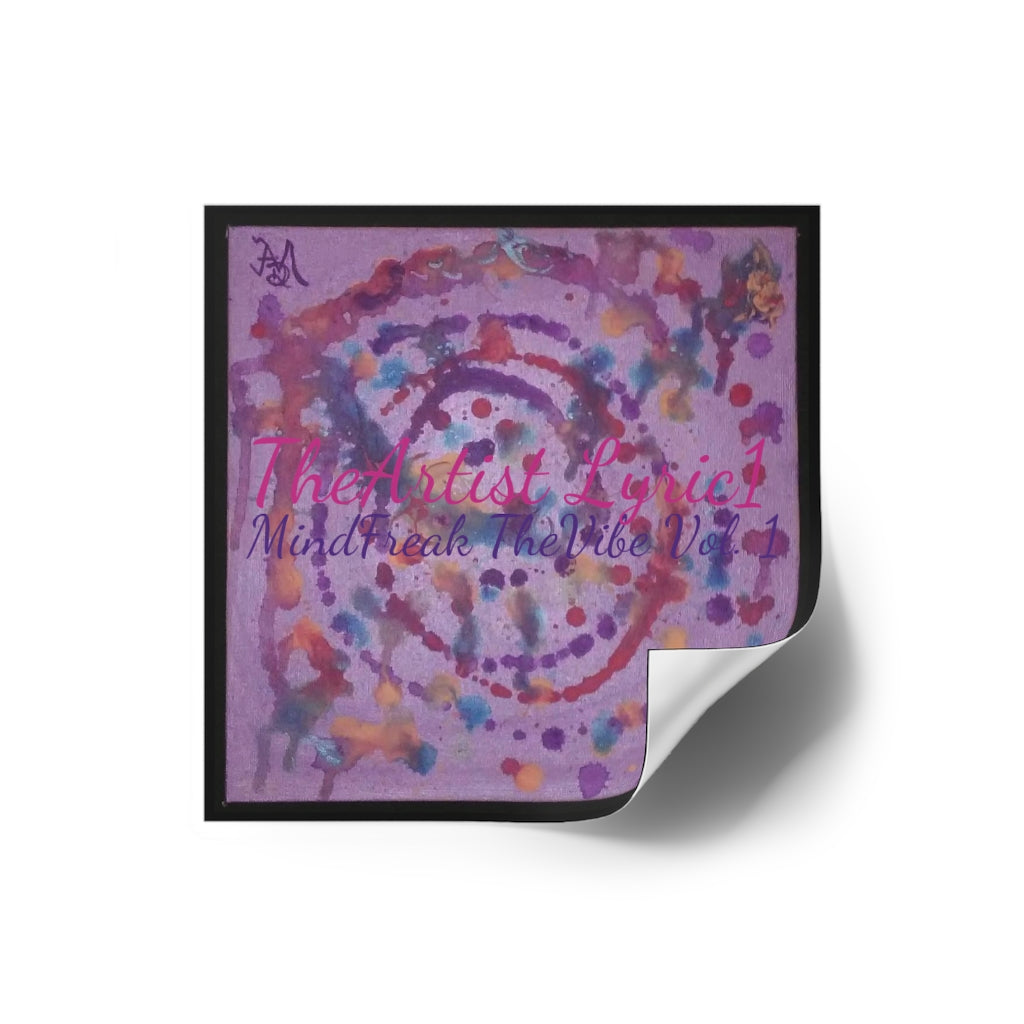 Copy of MindFreak TheVibe Vol. 1 (Album Art) Laminate Stickers, Square