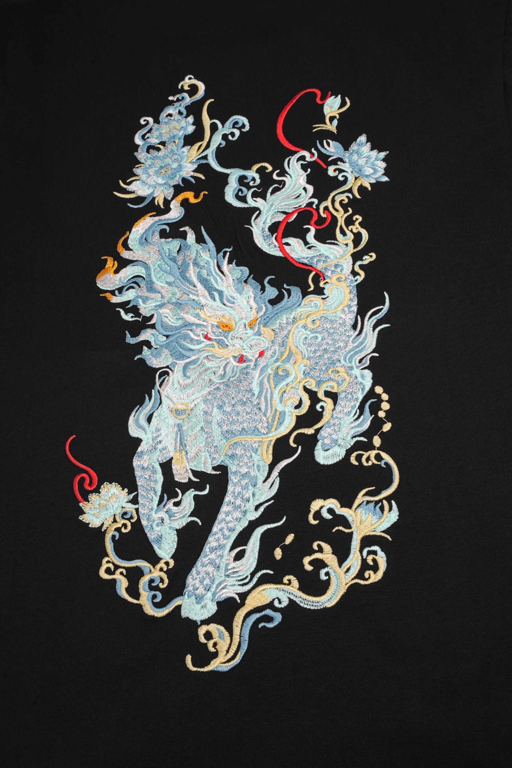 ET517 Blue Kirin Embroidered Tee Niepce
