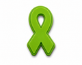 Lime Green Ribbon Silicone Pins The Awareness Company