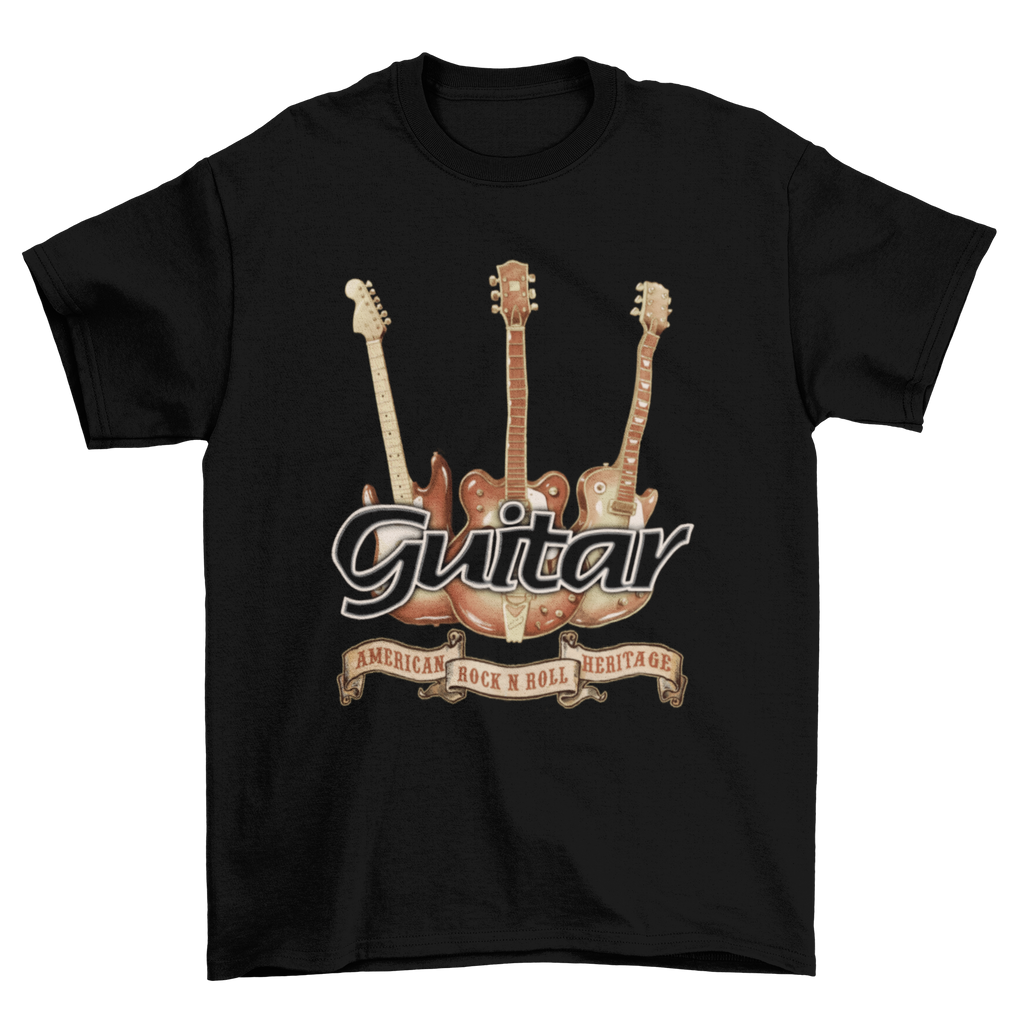 Guitar Ribbon Music and Band Tee Taboo