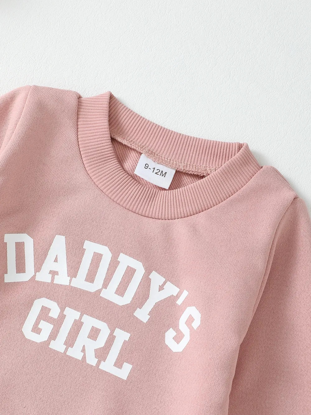 Baby and Toddler Girls Letter Graphic Sweatshirt and Pants Set NicholesGifts