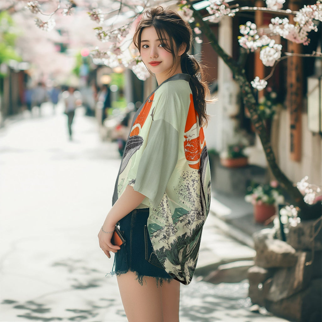 K23 Green Whale Kimono Niepce