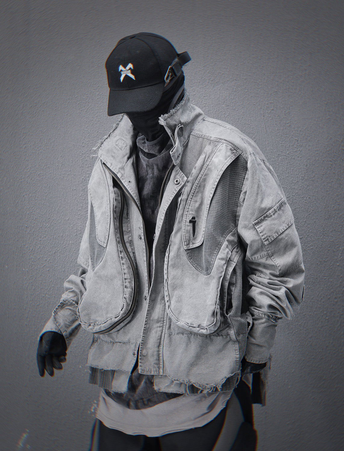 HiJ41 Grey Cyber IX Jacket Niepce