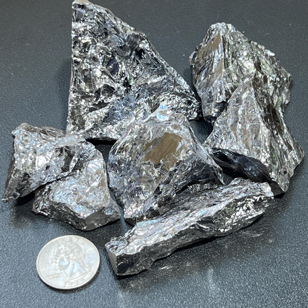 Silver Silicon Rough Raw Man-Made Stones (By The Piece Or Pound) Wholesale Amazing Crystals