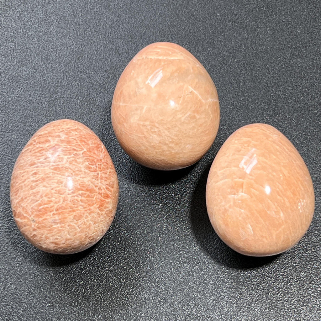 Peach Moonstone Polished Egg Carving Gemstone Decor Gifts And Supplies Amazing Crystals