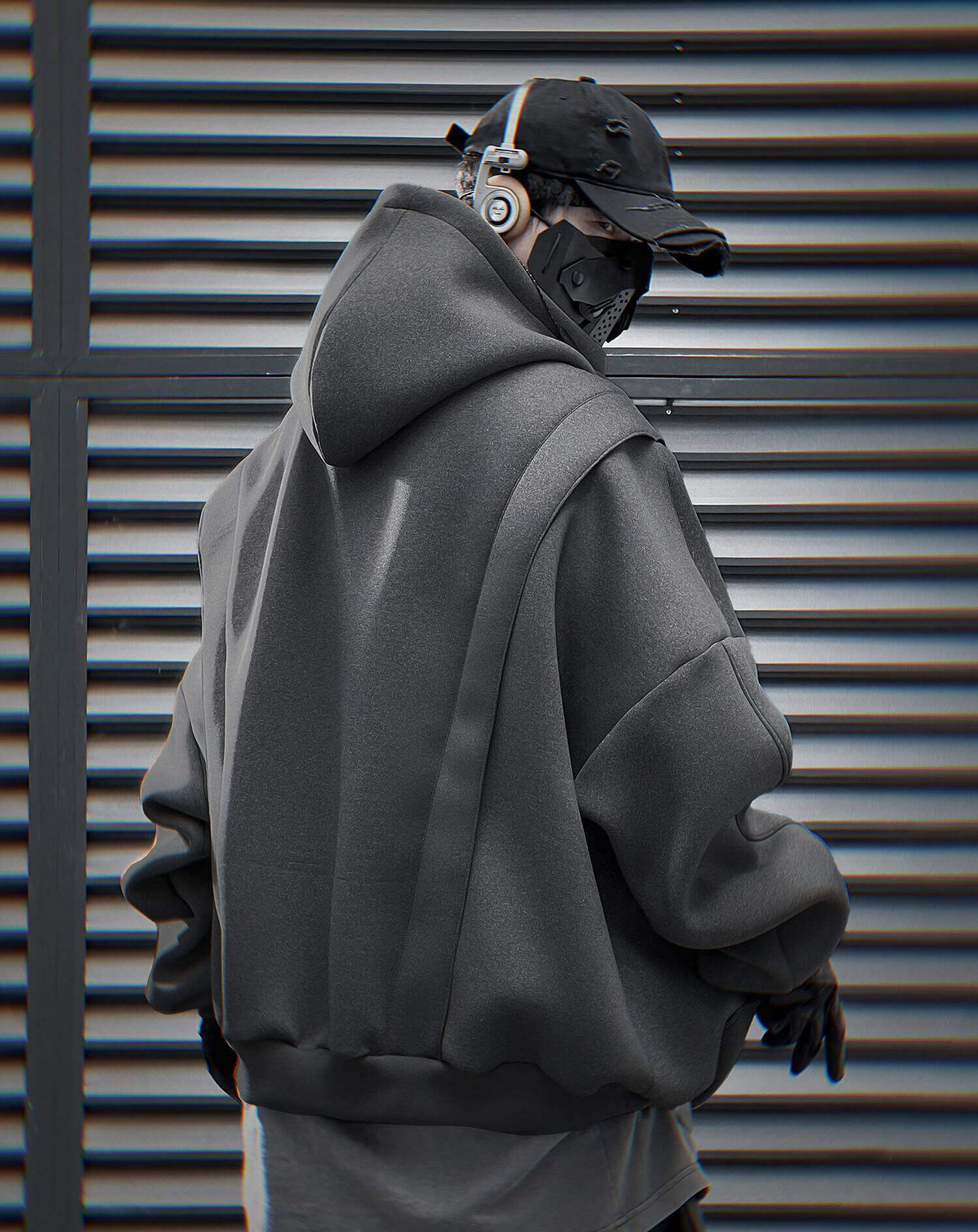 HiH50 Grey Nexus Hoodie Niepce